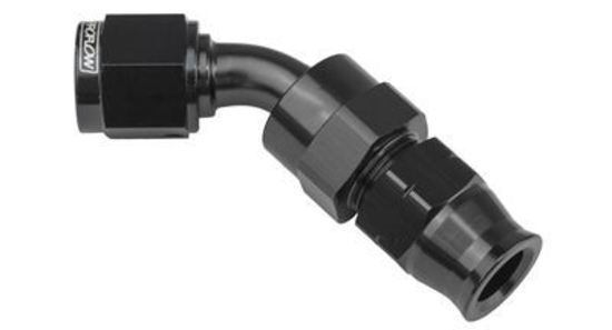 Proflow PFE112-05BK 5/16" Tube 45 Degree to Female -06AN Hose End Tube Adaptor Black