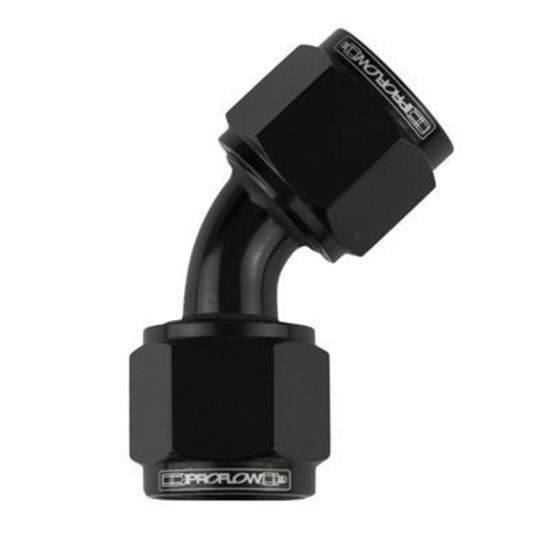 Proflow PFE132-10BK 45 Degree Female Flare Union Swivel Hose End -10AN Black