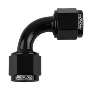 Proflow PFE133-03BK 90 Degree Female Flare Union Swivel Hose End -3AN Black