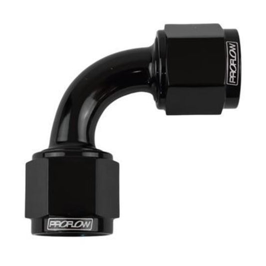Proflow PFE133-06BK 90 Degree Female Flare Union Swivel Hose End -06AN Black