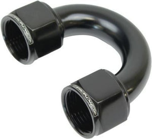 Proflow PFE136-06BK 180 Degree Female to Female Union Swivel Hose End -06AN Black