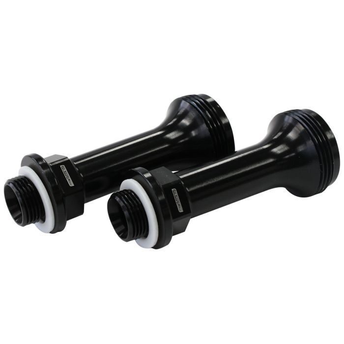 Aeroflow AF59-2138BLK Replacement Billet Adjustable Fuel Log Legs Suit Adjustable Fuel Log (AF64-2037) 9/16-24" for BG Demon Carburettors Black Finish