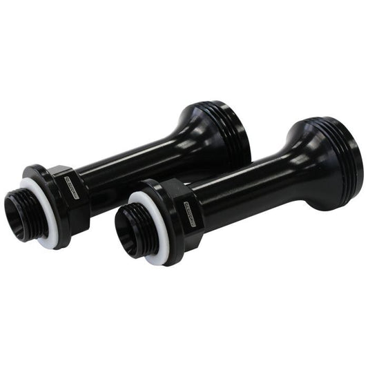 Aeroflow AF59-2138BLK Replacement Billet Adjustable Fuel Log Legs Suit Adjustable Fuel Log (AF64-2037) 9/16-24" for BG Demon Carburettors Black Finish