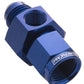Proflow PFE140-08 Straight Male Adaptor - Female Adaptor -08AN 1/8" NPT Gauge Port Hose End Blue