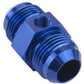 Proflow PFE141-12 Straight Male Adaptor - Male Adaptor -12AN 1/8" NPT Gauge Port Hose End Blue