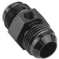Proflow PFE141-12BK Straight Male Adaptor - Male Adaptor -12AN 1/8" NPT Gauge Port Hose End Black