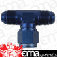 Proflow PFE144-06 AN Tee -06AN Female Swivel Coupler Hose End On Side Blue