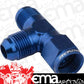 Proflow PFE145-06 AN Tee -06AN Female Swivel Coupler Hose End On Run Blue