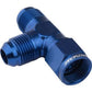 Proflow PFE145-06 AN Tee -06AN Female Swivel Coupler Hose End On Run Blue