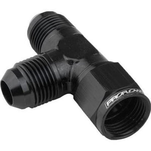 Proflow PFE145-10BK AN Tee -10AN Female Swivel Coupler Hose End On Run Black