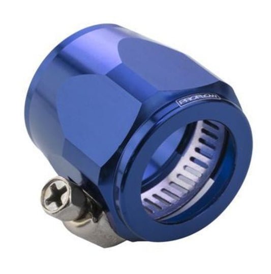 Proflow PFE150-06B Aluminium Hex Hose Finisher Clamp 15.8mm ID Blue