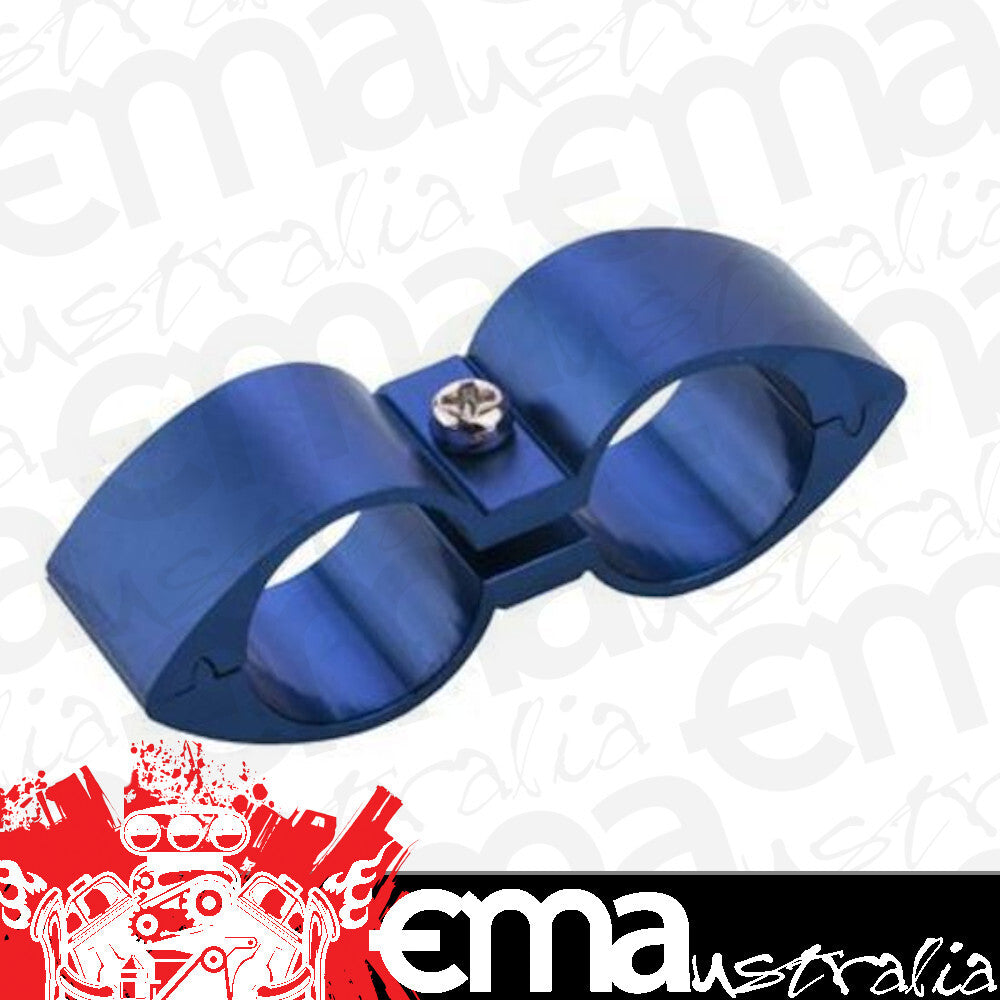Proflow PFE155-05B Twin Hose Clamp Separators 5 pack 05AN Blue 13mm Hole