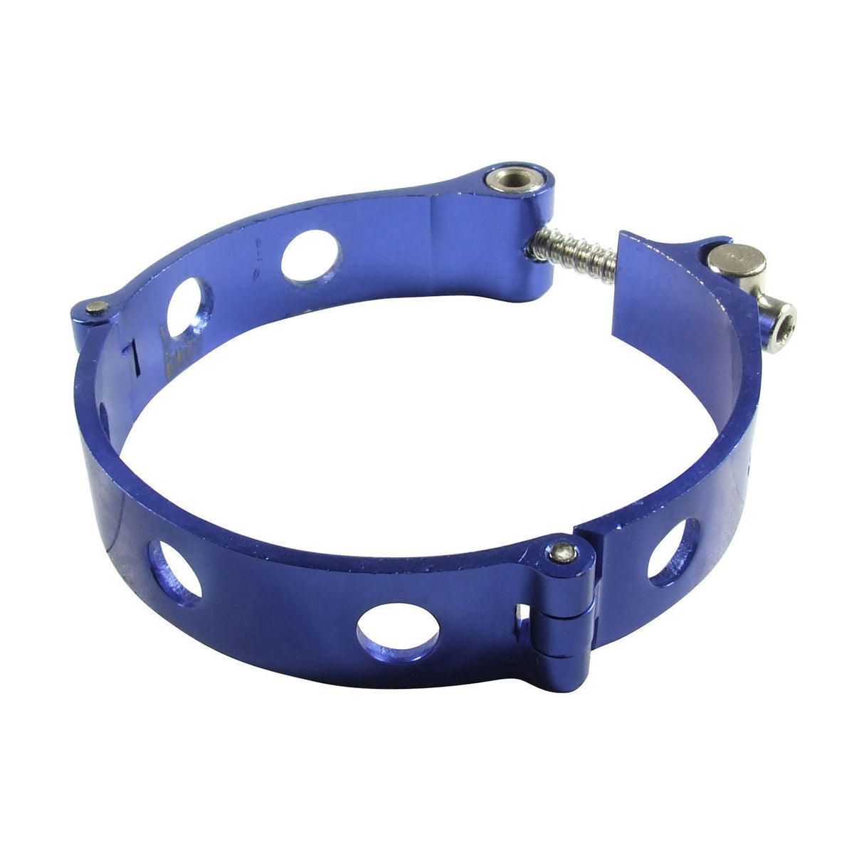 PROFLOW PFE155-40B ALUMINIUM 4" SILICONE HOSE PIPE CLAMP BLUE