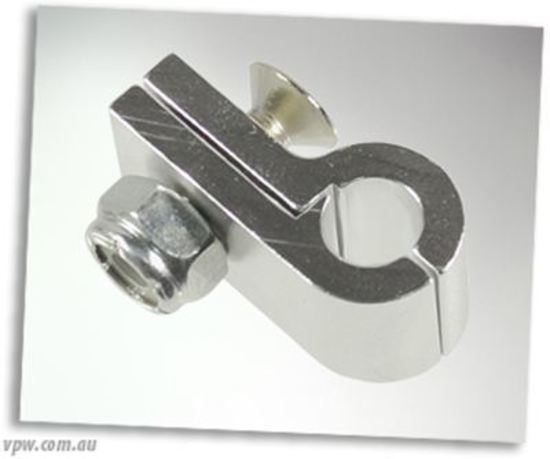 BILLET P CLAMP 6.4MM ID HOLE SILVER