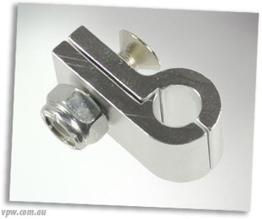 BILLET P CLAMP 6.4MM ID HOLE SILVER