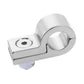 Proflow PFE157-09P Billet 5 Piece Hose Mounting P-Clamp 5 Pack 14.2mm ID Hole Silver