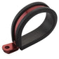 Proflow PFE158-06R Cushioned Hose Mounting P-Clamp 9.5mm Red 10 Pack