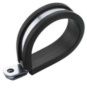 Proflow PFE158-08S Cushioned Hose Mounting P-Clamp 12.6mm Silver 5 Pack