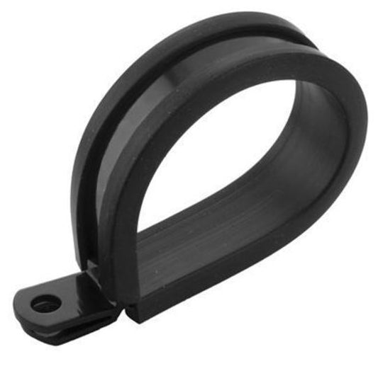 Proflow PFE158-16BK Cushioned Hose Mounting P-Clamp 25mm Black 5 Pack