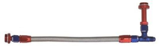 Proflow PFE160-06 Fuel Line kit Holley 4150 Universal Swivel-Seal Stainless Steel Hose -06AN Blue/Red