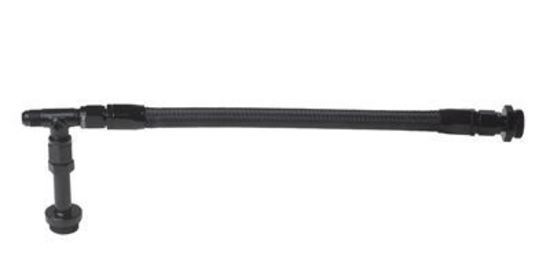 Proflow PFE160-06BK Fuel Line kit Holley 4150 Universal Swivel-Seal Black Stainless Steel Hose -06AN Black
