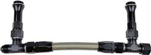 Proflow PFE162-08BK Fuel Line kit Holley 4500 -8 AN Single Inlet Swivel-Seal Stainless Steel Hose Black
