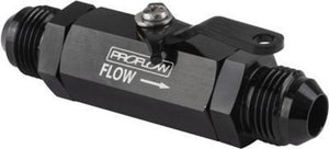 Proflow PFE1000-12B Valve Shut-Off Aluminium Black -12 AN Male Threads Each
