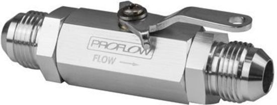 Proflow PFE1000-12P Valve Shut-Off Aluminium Silver -12 AN Male Threads Each
