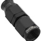 Proflow PFE201-04SBK Black Straight Hose End Hose End -04AN For PTFE