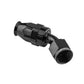 Proflow PFE202-06DBK Aluminium 45 Degree Hose End Hose End For -06AN PTFE Hose Black
