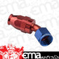 Proflow PFE202-06DRB Aluminium 45 Degree Hose End Hose End For -06AN PTFE Hose Red/Blue