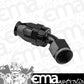 Proflow PFE202-10DBK Aluminium 45 Degree Hose End Hose End For -10AN PTFE Hose Black