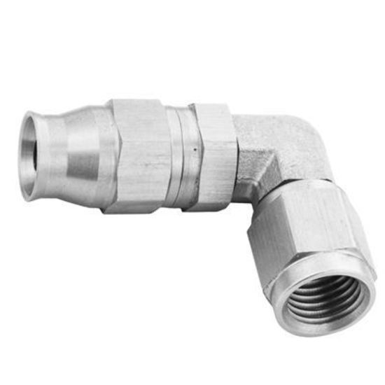 Proflow PFE203-03 Stainless Steel 90 Degree Hose End Hose End For -03AN PTFE Hose