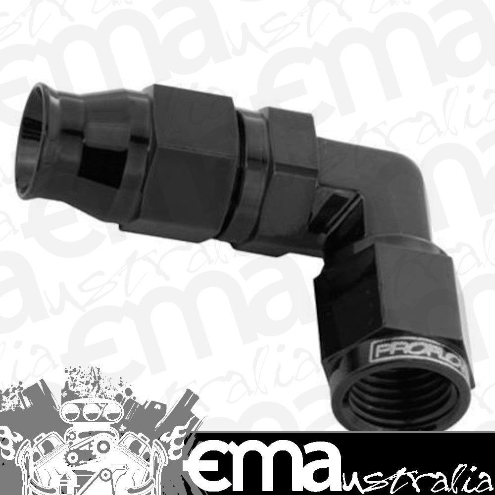 Proflow PFE203-03SBK Black 90 Degree Hose End Hose End For -03AN PTFE Hose