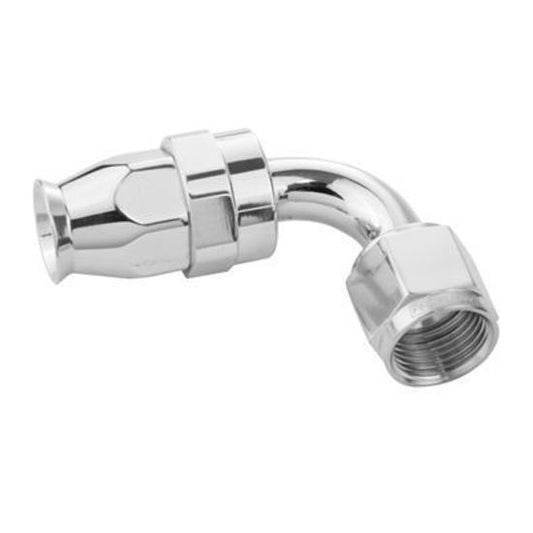 Proflow PFE203-04DHP Aluminium 90 Degree Hose End Hose End For -04AN PTFE Hose Polished