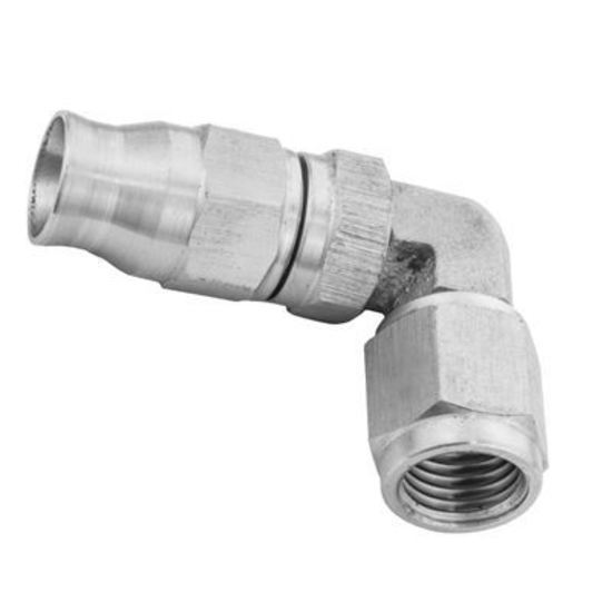 Proflow PFE203-04S Steel 90 Degree Hose End Hose End For -04AN PTFE Hose