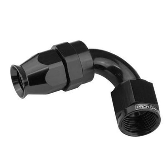 Proflow PFE205-10DBK Aluminium 150 Degree Hose End Hose End For -10AN PTFE Hose Black