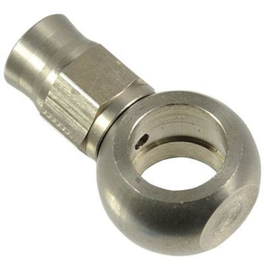 Proflow PFE213-03S Stainless Steel Banjo Hose End 7/16 Short Straight For -03AN PTFE Hose