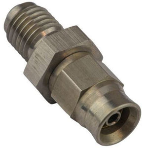 Proflow PFE223-04 Stainless Steel Male Bulkhead Hose End Hose End 7/16 x 20 to -04AN PTFE Hose
