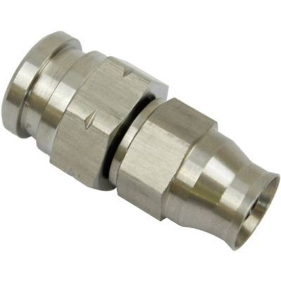 Proflow PFE234-04 Stainless Steel Female Inverted Flare Brake Hose End 7/16 x 24 to -04AN PTFE Hose