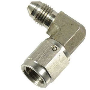 Proflow PFE251-04 Stainless Steel Brake Adaptor 90 Degree Male -04AN to Female -04