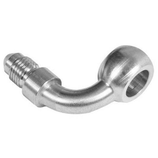 Proflow PFE309-04 Stainless Steel 90 Degree Banjo Brake Hose End 12mm to -04AN Male