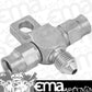Proflow PFE328-03-03 Stainless Steel Brake Adaptor Tee Block -03AN to 2 x -03AN Hose w/Mount Tab