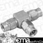Proflow PFE328-03NM Stainless Steel Brake Adaptor Tee Block -03AN Hose x 3 Without Mount Tab