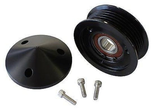Aeroflow AF59-4031BLK Chev LS Tensioner Replacement Pully Bear &Nose Cover W/Bolts