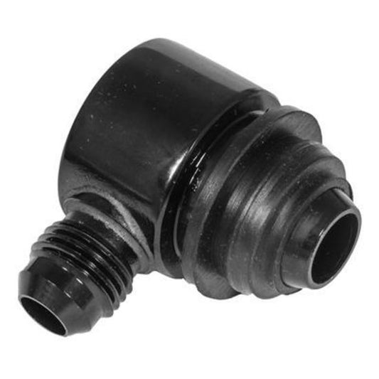 Proflow PFE350-06BK Brake Booster Check Valve Aluminium Black Anodised -6 AN Hose end