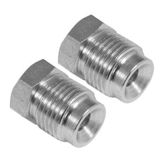 Proflow PFE364 Stainless Brake Hard Line Tube Nut 3/8" x 24 Qty 2 for 1/4 pipe