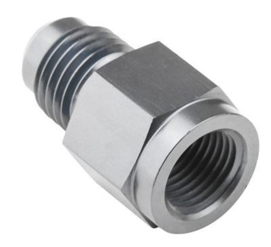 Proflow PFE370-04S Female Adaptor 1/8" NPT Straight to Male -04AN Silver