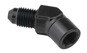Proflow PFE371-04BK Female Adaptor 45 Degree Adaptor 1/8" NPT to Male -04AN Black