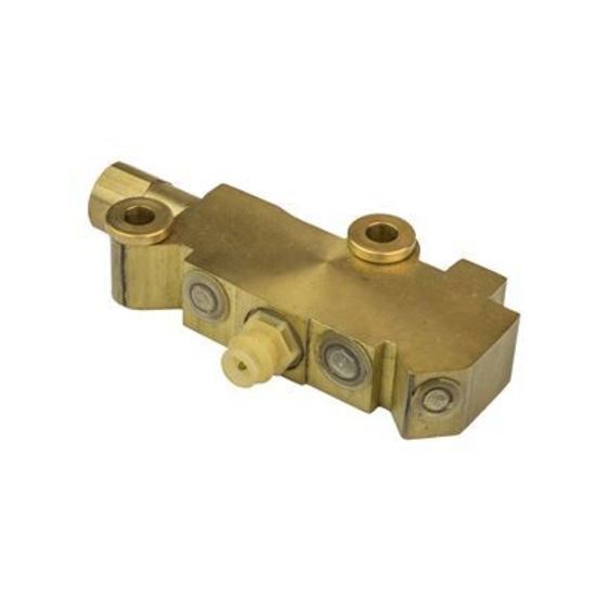 Proflow PFE394 Brake Proportioning Valve Fixed Dual Inlet 3 Outlets Brass Front/Rear Disc Brakes